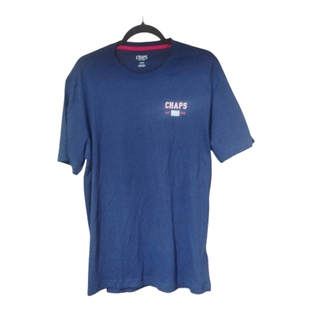 Chaps Men's Navy Blue T Shirt SZ L NWT